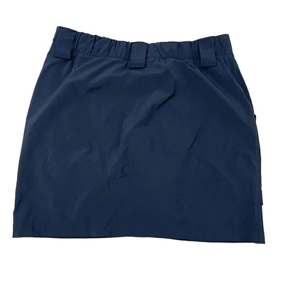 Athleta Faux Wrap Tulip Hem Skort Skirt Pockets Tennis Pickleball Black sz Small - Picture 4 of 8